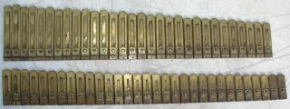 151 Brass Reeds from Mason and Hamlin Pump Organ Antique Parts Crafts Repurpose 5