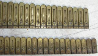 151 Brass Reeds from Mason and Hamlin Pump Organ Antique Parts Crafts Repurpose 7