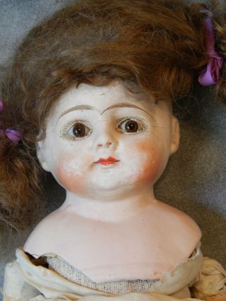Antique Unmarked Composition/Paper Mache Shoulder Head Doll 3