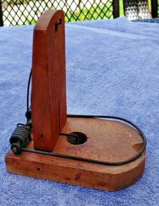 Primitive Antique 19th Century Tombstone Style Mouse/rat Trap Great Patina