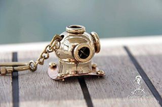 Old Antique Maritime Solid Brass Diving Diver 