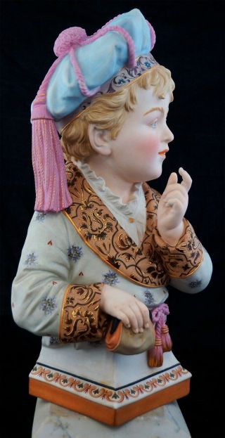 Bisque gazing child with purse early to pre 1900 continental 2