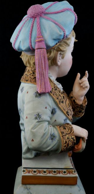 Bisque gazing child with purse early to pre 1900 continental 3