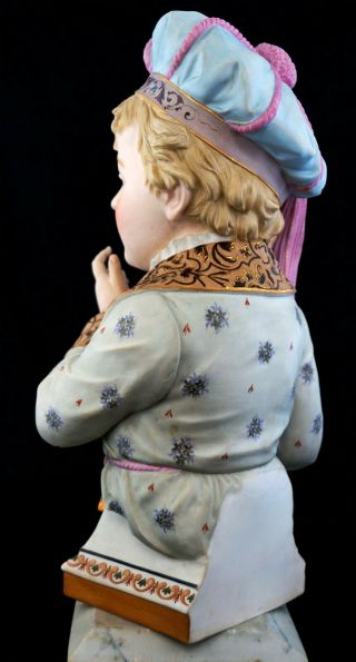 Bisque gazing child with purse early to pre 1900 continental 5