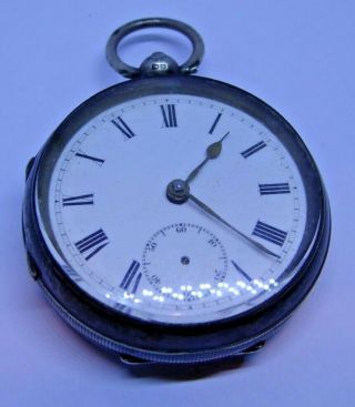 Antique 1901 The Lancashire Watch Co Ltd Silver Key Operated Pocket Watch Ref 20