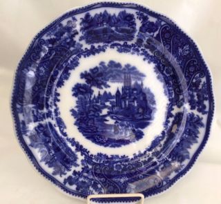 Middleport Pottery - Burgess & Leigh - Nonpareil - Antique Flow Blue Plate - 10 "