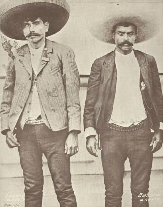 Western Portrait Zapata Brothers Revolutionaries Vintage Photo Print 784 11 X 14