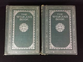Antique Rare The Woman’s Book 2 Volume Hc Book Set 1894 Scribners