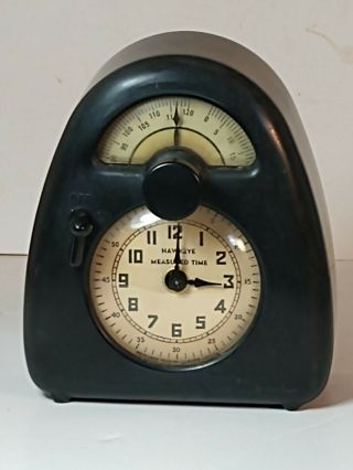 Vintage Isamu Noguchi Hawkeye Measured Time Clock/timer Bakelite