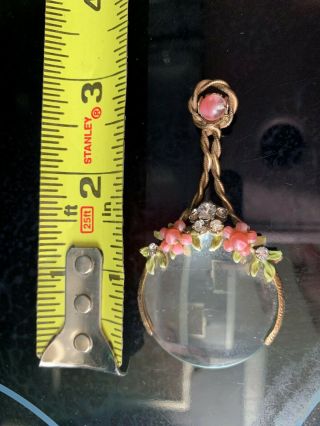 Victorian Laminate Stones Magnifying Glass Loupe Vintage Antique Rare