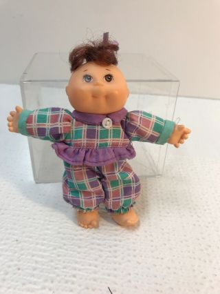 Vintage 1995 Mattel Collectible Miniature Cabbage Patch Kids Baby Doll 4 " Euc