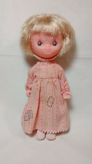 Vintage 1976 6 " Knickerbocker Holly Hobby Vinyl Doll In Dress & Tights