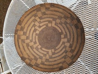 Antique Early Large 1890 Native American Papago Indian Or Pima Gathering Basket
