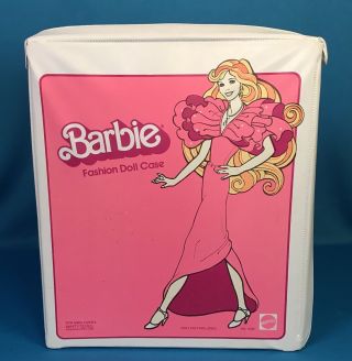 Vintage 1980s Superstar Barbie Doll Pink Single Doll Case