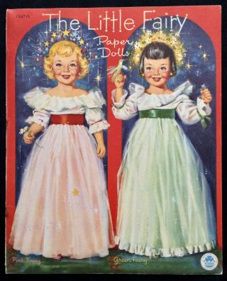 1951 The Little Fairy Paper Dolls,  Cut Merrill Set