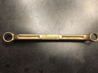 VINTAGE SNAP - ON TOOLS GOLD TONE BOX WRENCH TIE CLASP MONEY CLIP ADVERTISING GC 2