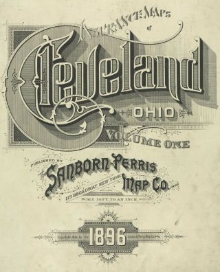 Cleveland,  Ohio Sanborn Map© Sheets With 95 Maps On Cd Very High Resolution