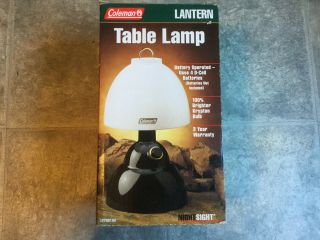 Vintage Coleman Table Lamp Lantern Lightweight Camping 5370d190 Battery Krypton