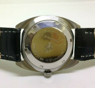 Vintage Men ' s Sandoz Automatic 25 Jewels Day & Date Wrist Watch 4