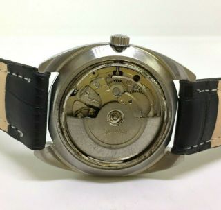 Vintage Men ' s Sandoz Automatic 25 Jewels Day & Date Wrist Watch 6