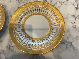 Gold Antique Plates By Crown And Sutherland England