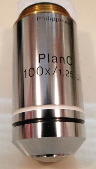Olympus Plan C Infinity 100x /1.  25 Oil Immersion Objective