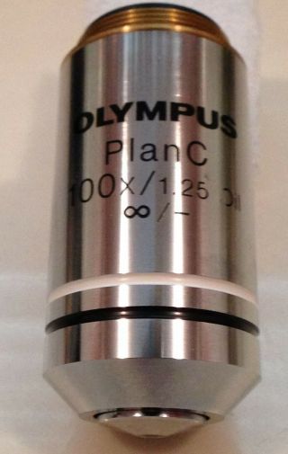 Olympus Plan C Infinity 100X /1.  25 Oil Immersion Objective 2