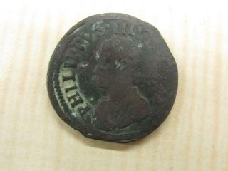 Kingdom Of Naples Italy 1 Pubblica Felipe Iv Copper Coin Antique 1622
