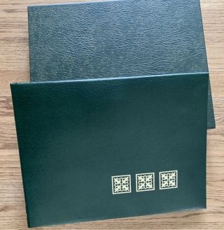Vintage Green Ben Parker Photo Album With Green/gold Sleeve Cover