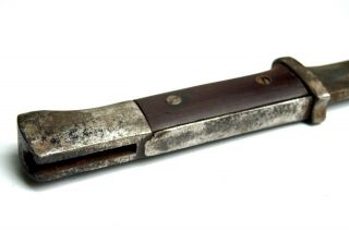 Antique WW2 German WWII K - 98 Mauser Rifle Knife Bayo with Scabbard 7