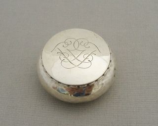 Georg Jensen Denmark Sterling Silver Arts & Crafts Pill/trinket Box 102