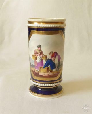 Antique Early 19th Century Hand Painted Spill Vase C1820/30