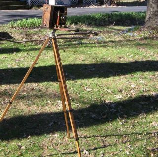 Antique Tripod For Cameras - Karl W.  Thalhammer - L A Cal.  - 3 Pat.  Numbers