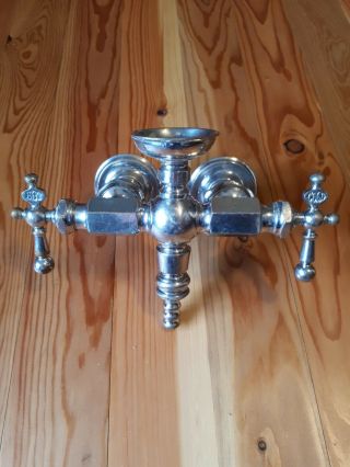 Antique Faucet Mixer Tap Brass Chrome Soap Dish Wall Mount