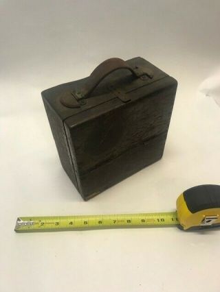 Antique Weston Volt meter in oak case 3