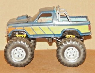 1985 Build 1/25? Scale Ford Bronco 4x4 Big Wheel Car Crusher Plastic Model Car