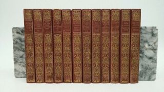 Set Of 12 Robert Browning Antique Books 1898