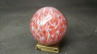 Large 1 11/16 " Antique Hand Blown Glass Marble
