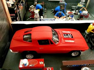 Built 1/25 Scale ' 63 Corvette Stingray Split Window Coupe FOR Diorama 3