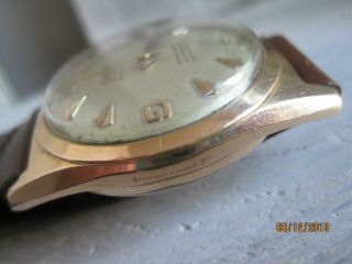 Vintage 50 ' s Elroma Swiss Made Gold Plated Gents Automatic Watch. 4