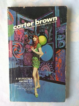 A Murderer Among Us By Carter Brown Signet 4081 Vintage Pb Robert Mcginnis