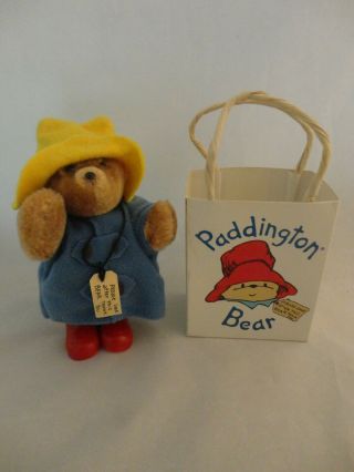 Vintage1987 Eden Toys 5 " Paddington Bear Gift Bagged (57)