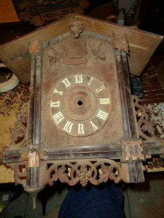 Antique - Cuckoo Clock/parts - Ca.  1900 - To Restore - T644