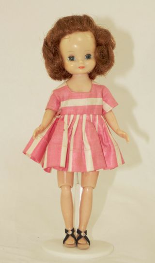 Vintage 8 " American Character Betsy Mccall Doll 1950s Strawberry Brown Hair