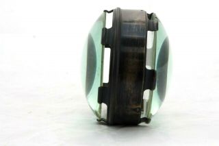 antique 4 inch antique BRASS FRAMED condensor lens,  magic lantern GR?Paris/London 7