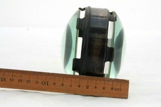 antique 4 inch antique BRASS FRAMED condensor lens,  magic lantern GR?Paris/London 8
