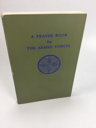 1967 Episcopal Prayer Book In The Armed Forces Of The U.  S.  A Vintage Antique A9
