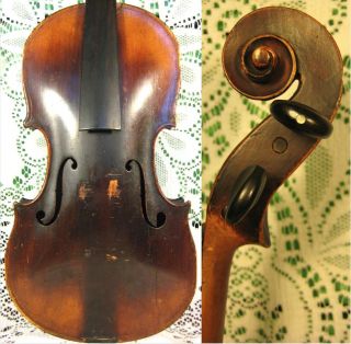 Old Antique Violin Giuseppe Guarnerius 1920 Full Size For Restoration