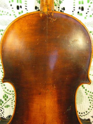 Old Antique Violin Giuseppe Guarnerius 1920 Full Size For Restoration 6