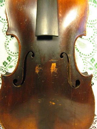 Old Antique Violin Giuseppe Guarnerius 1920 Full Size For Restoration 7